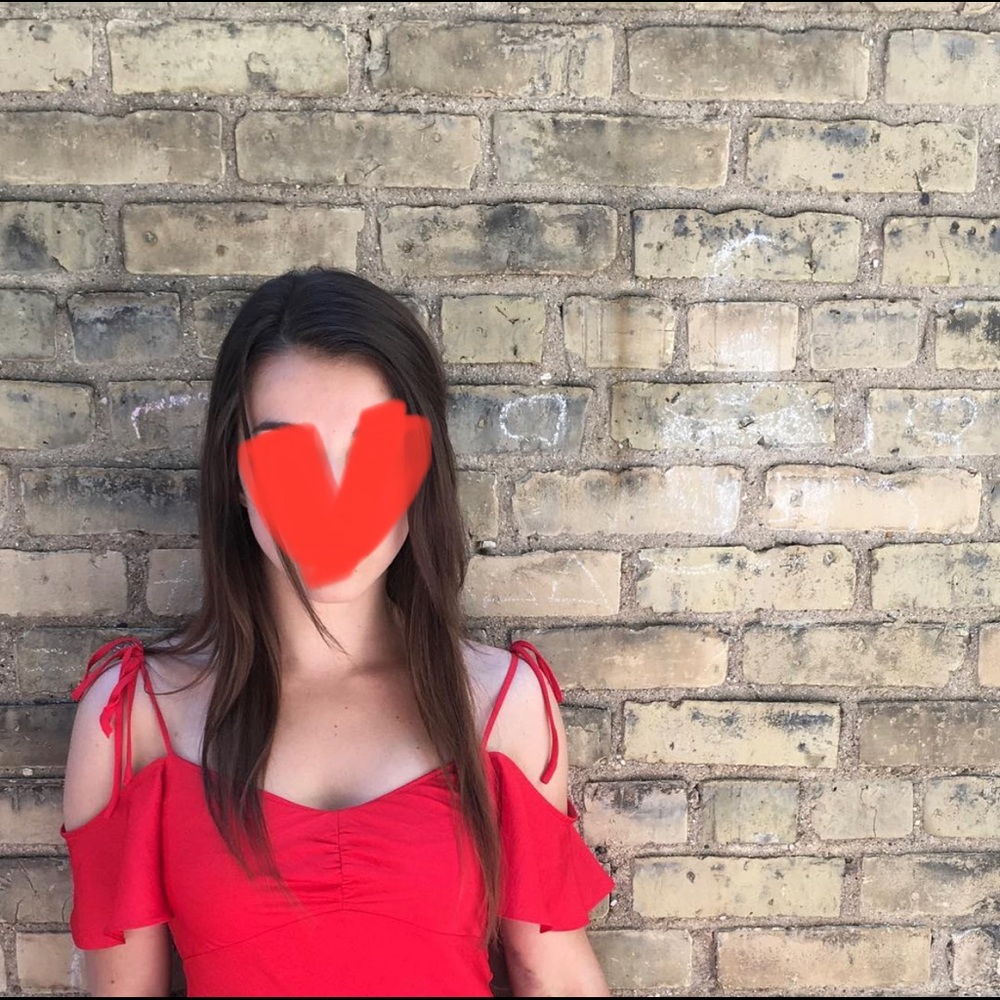 Express red dress